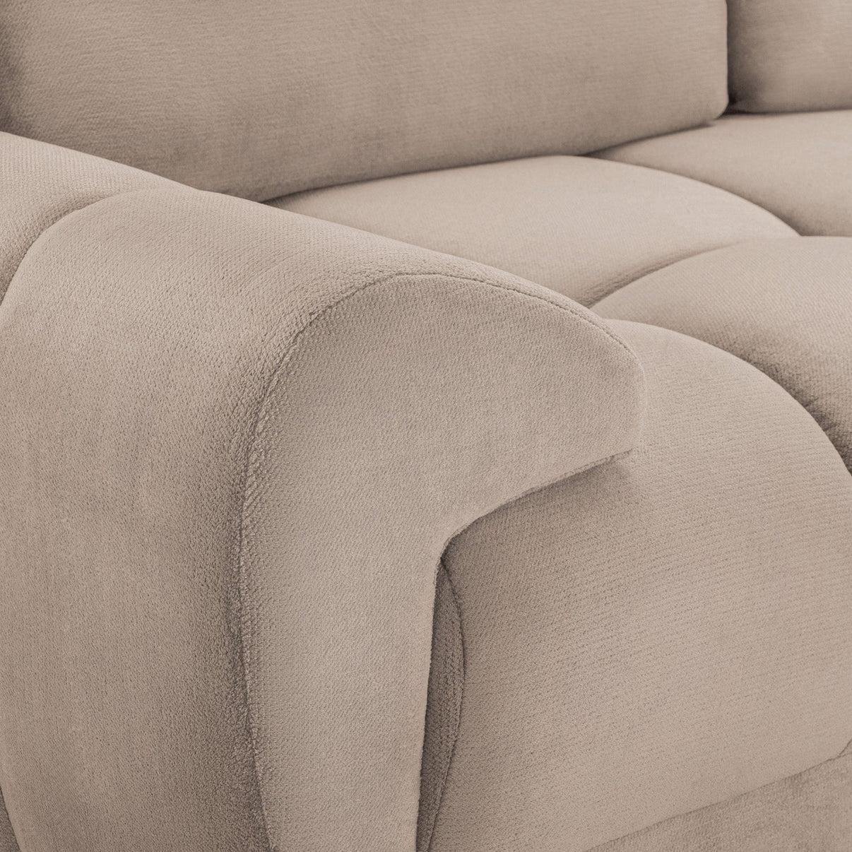 Curved, Cushioned Arm
